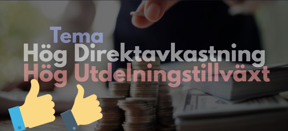 Hög utdelning och hög utdelningstillväxt- 3 exempel 🚀