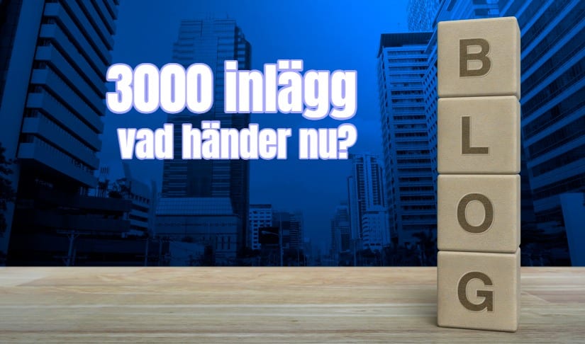 3 000 inlägg, men vad nu?